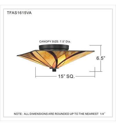 Quoizel - TFAS1615VA - Asheville Flush Mount