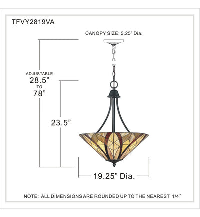Quoizel - TFVY2819VA - Victory 19.25" Pendant