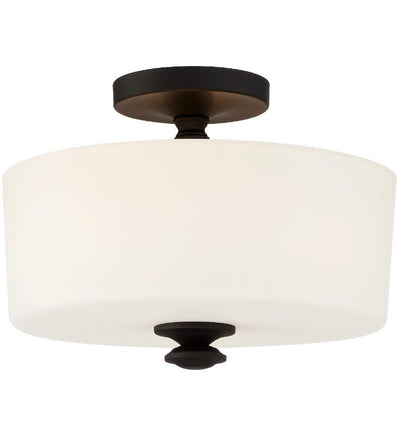 Crystorama - Travis 12.5" Semi Flush