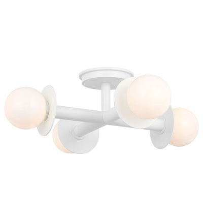 Visual Comfort Studio - KF1034MWT - Nodes 18-inch Semi-Flush Mount