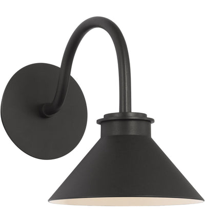Visual Comfort Studio - SLO1001TXB-L1 - Modern Barn Light 10.5" Outdoor Wall Sconce