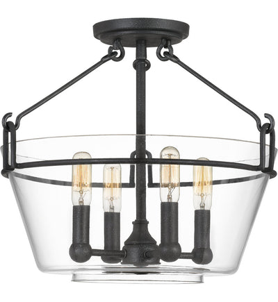 Quoizel - WEL1717GK - Wells 16.5" Semi-Flush Mount