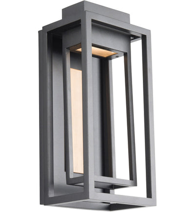 Modern Forms - WS-W57014-BK/AB - Dorne 14" Outdoor Wall Sconce