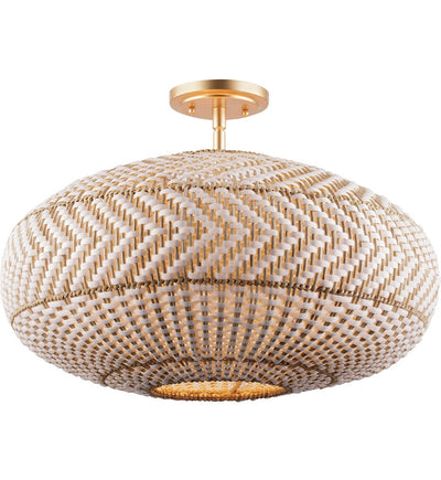 Crystorama - ZAN-9014-SG_CEILING - Zanzibar 22" Semi-Flush Mount