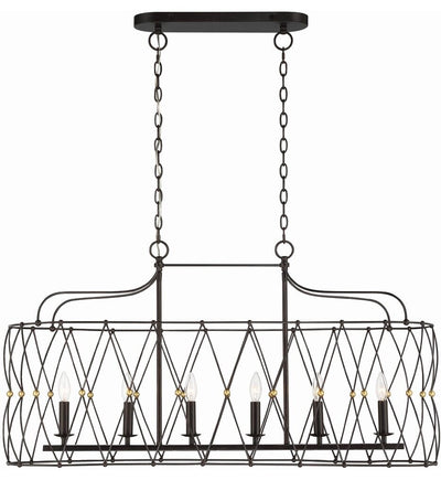 Crystorama - ZUC-A9037-EB-GA - Zucca 42.5" Chandelier