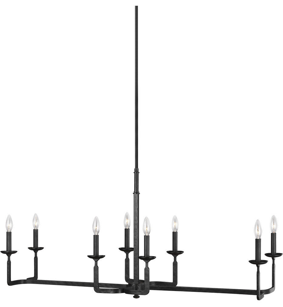 Lamps Com Feiss F3292 8ai Ansley Aged Iron 8 Light