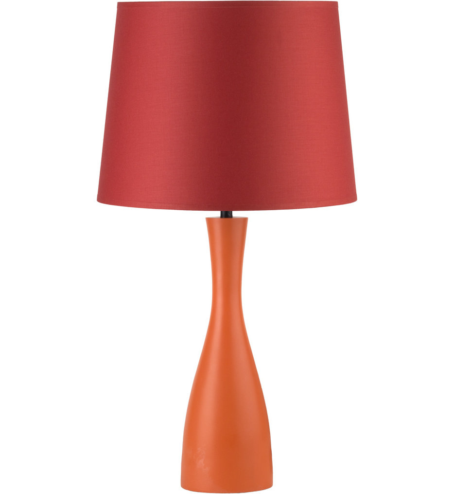Lights Up 264ca Kim Oscar Carrot 24 Inch Table Lamp With Kimono Shade