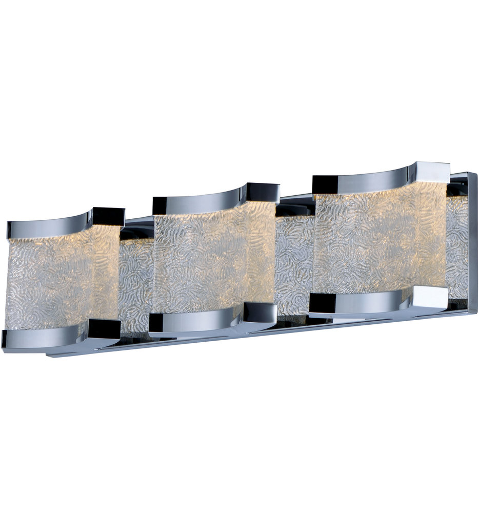 Maxim Lighting 39683rrpc Curl Polished Chrome 6 Light Bath Vanity