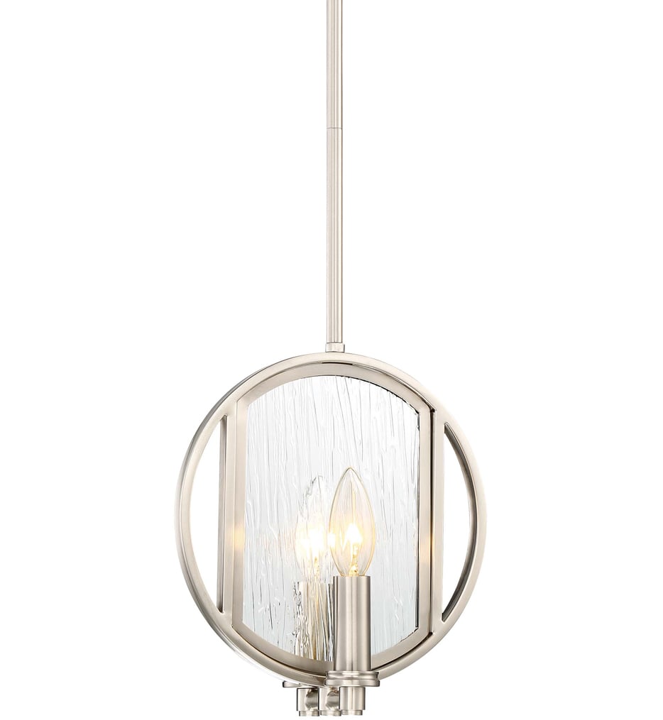 Minka Lavery 3060 84 Via Capri Brushed Nickel 2 Light Mini Pendant