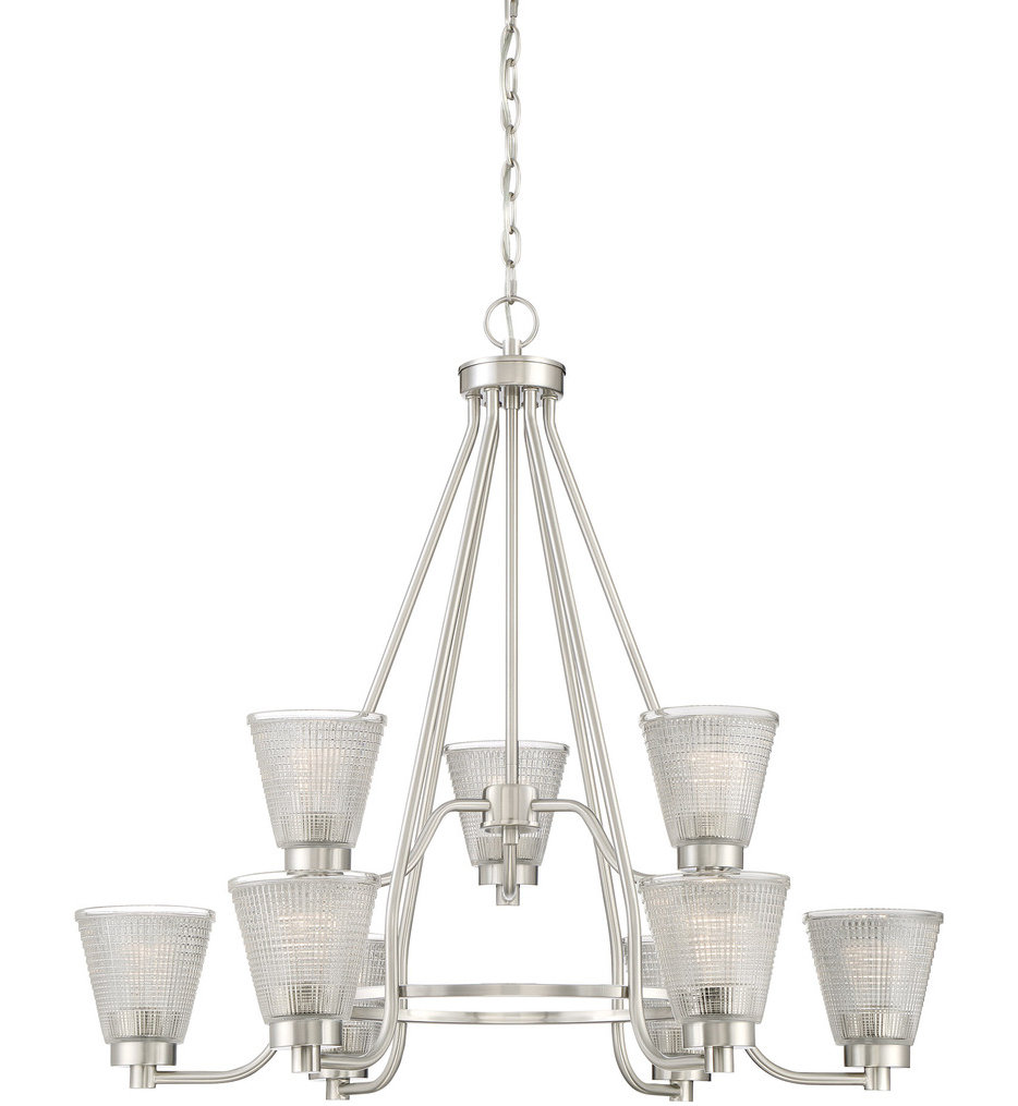 Quoizel Ard5009bn Ardmore Brushed Nickel 9 Light Chandelier